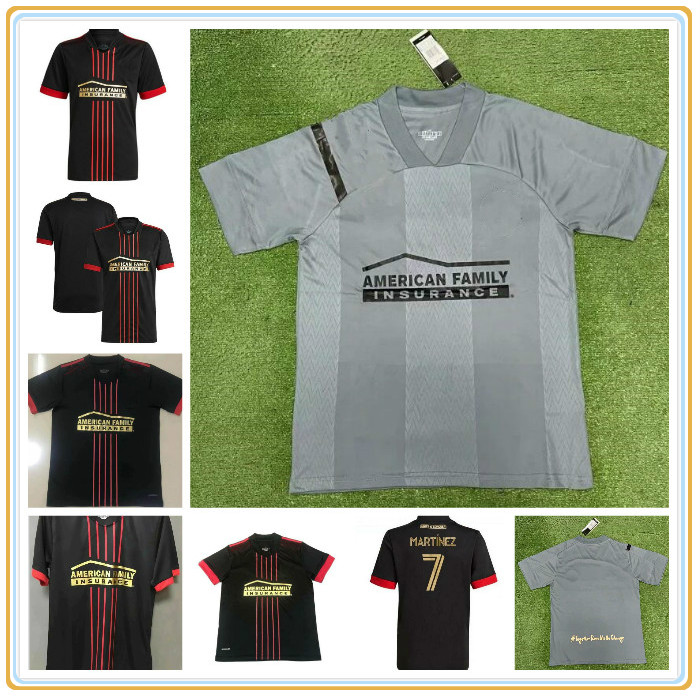 

2021 2022 MLS Atlanta United FC soccer jerseys Home away 21 22 football shirt maillot de foot uniforms, Black;yellow
