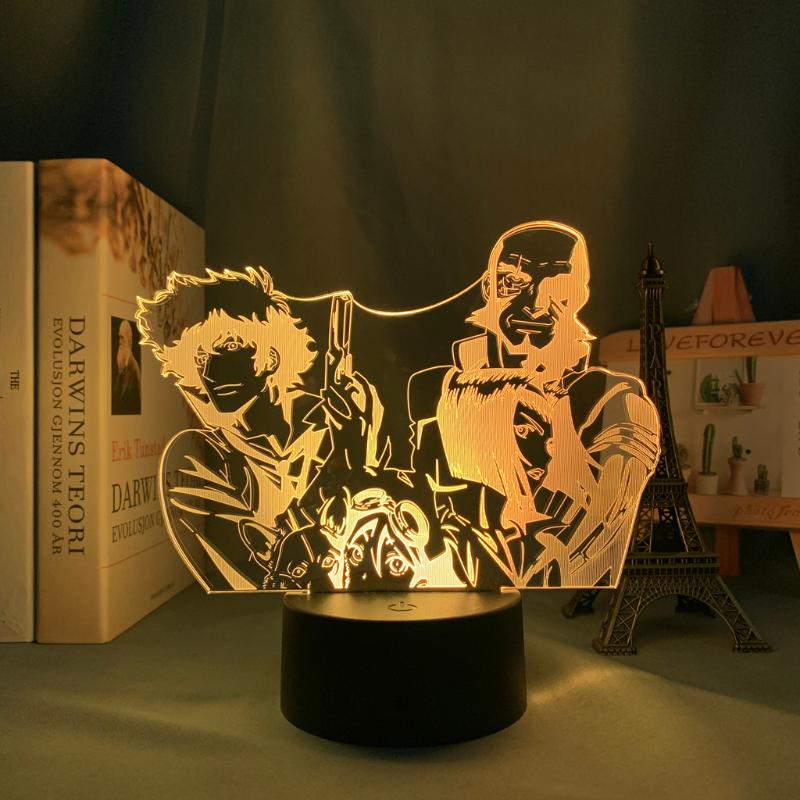 

Night Lights Anime Cowboy Bebop Led Light For Bedroom Decorative Kids Children Birthday Gift Manga 3d Lamp Bedside