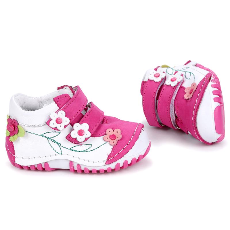 

First Walkers Kiko Kids Teo 212% 100 Leather Female Child Shoes, Navy blue fuchsia