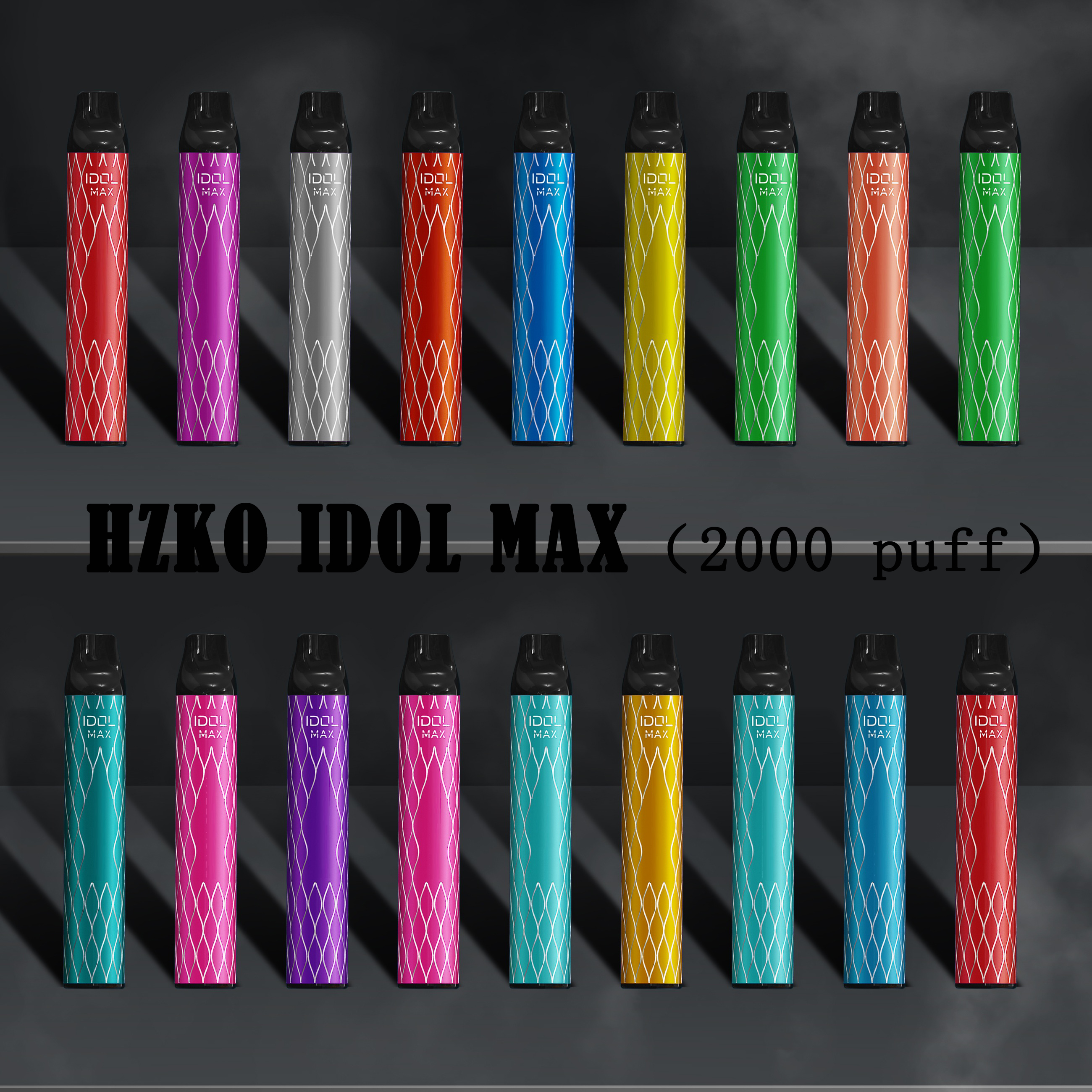 

Authentic HZKO IDOL MAX Disposable Pod E-cigarettes Device Kit 1100mAh Battery 2000 Puffs Prefilled 6.5ml Cartridges Vape Pen Genuine Vs Plus Bar
