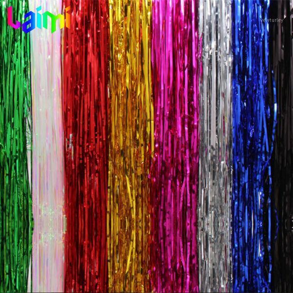 

Party Decoration 1M*4M Metallic Door Curtains Room String Tinsel Shiny Pub House Curtain Stage Background
