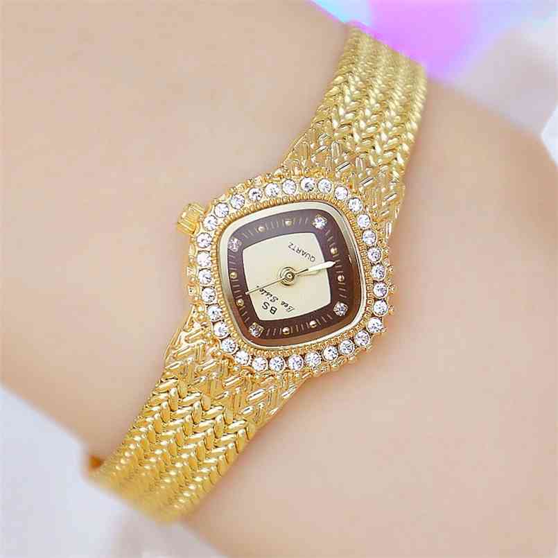 

Women Watch Famous Luxury Brands Crystal Diamond Stainless Steel Small Ladies Watches For Woman Wristwatch Montre Femme 210707, Silver