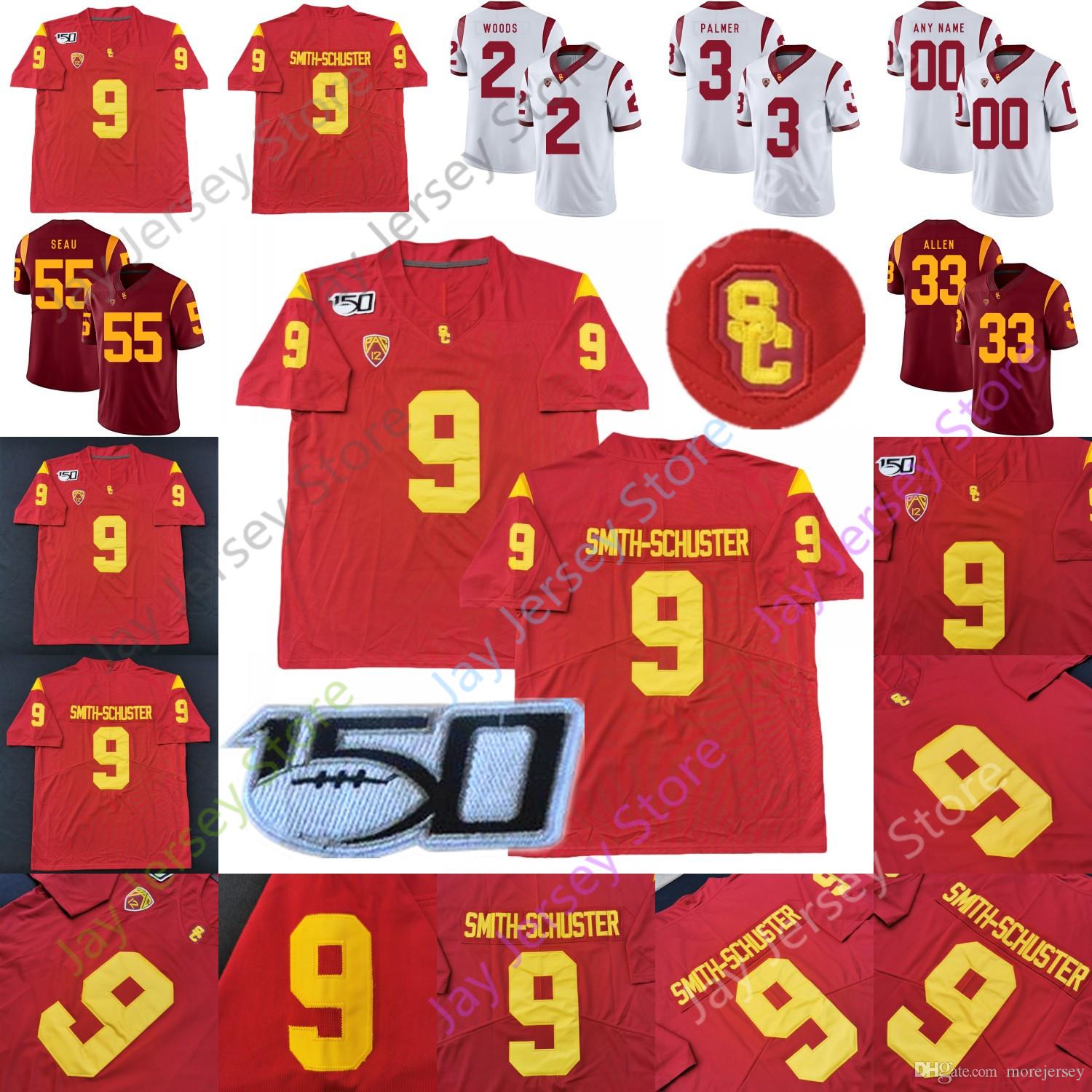 

Custom USC Trojans Football Jersey College Kedon Slovis Matt Fink Vavae Malepeai Michael Pittman Jr. Tyler Vaughns JuJu Smith-Schuster, No extra patch