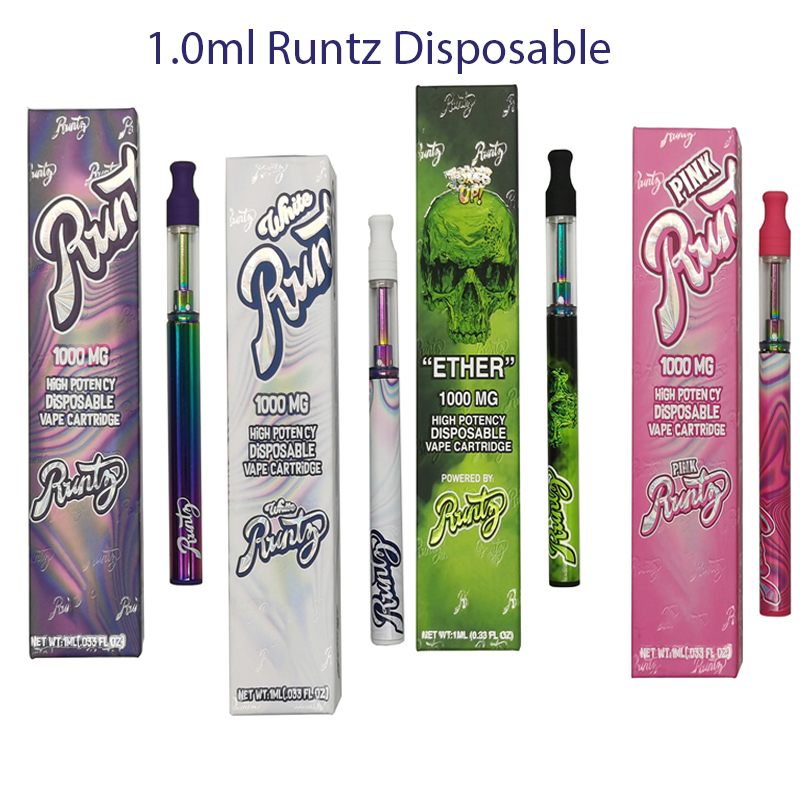 

Runtz Disposable Vapes Pens Cartridges 510 Thread Battery E cigarette Rechargeable Pen Delta 8 Ceramic Coil Carts 1.0ml Vaporizer Starter Ki