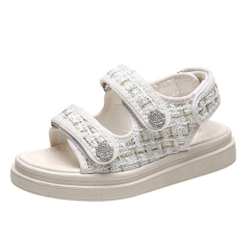 

Sandals 2021 Women's Adjustable ROMAN Fashion Casual Light Thick Bottom Muffin Shoes, Beige