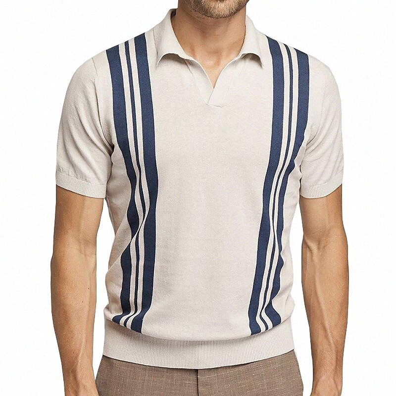 Chemise de golf pour hommes Street Collier Street Daily Impression quotidienne Tops à manches courtes Coton Sportswear Casual Fashion Confortable
