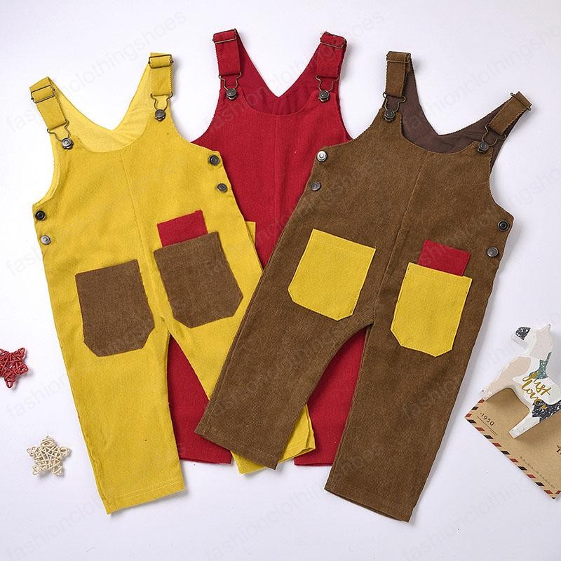 

kids Rompers girls boys Overalls Children Sling strap Jumpsuits INS summer fashion Boutique baby clothing