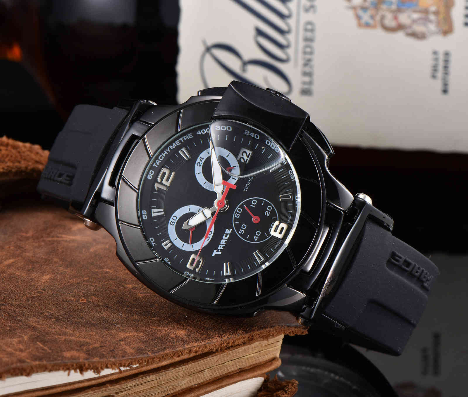 

leisure rubber 2021 band quartz 6-pin second running Watch