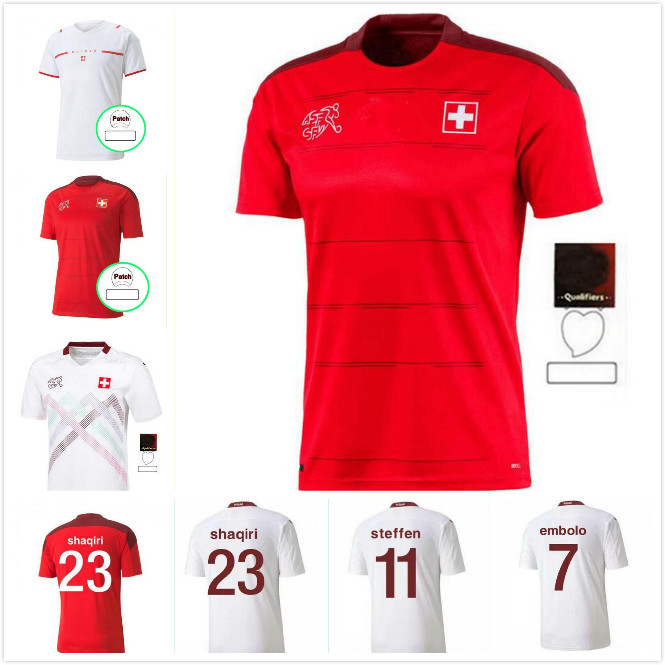 

2021 2022 Switzerland national team Soccer Jerseys Embolo RODRIGUEZ Seferovic 20 21 22 home away football shirt, Black;yellow