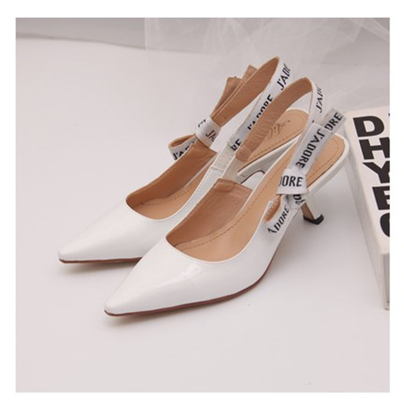 

Hot Letter Bow High Heel Shoes Women Runway Pointed Toe Low Heel Shoes Woman Gladiaor Sandals Lady Brand Design Mesh Flat Shoes, Black