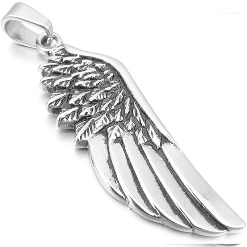 

Feather Necklaces Mens Stainless Steel Hip Hop Rock Pendants Gifts For Men Accessories Necklace Jewelry On The Neck Wholesale Chains