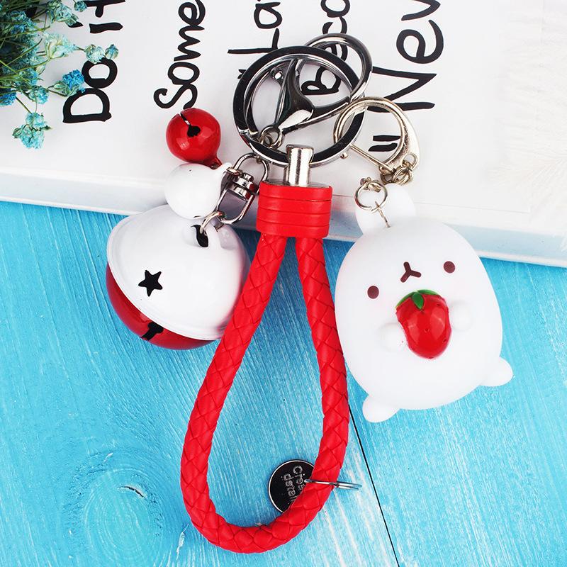 

Keychains 3D Potato Macaron Key Chain Ring Gifts For Kids Car Keychain Holder Pendant Diy Handmade Gift