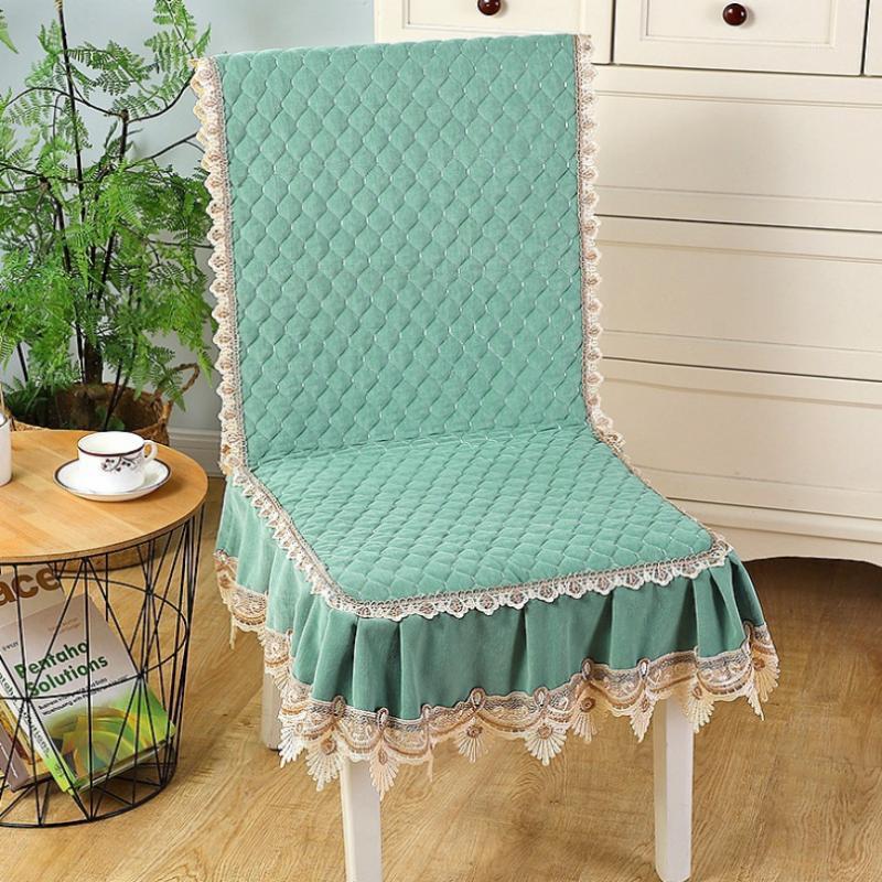 

Chair Covers Simple Designed European Style Soft Texture Cover Fashion Comfortable High Quality Cloth Made Lace Hem Modern