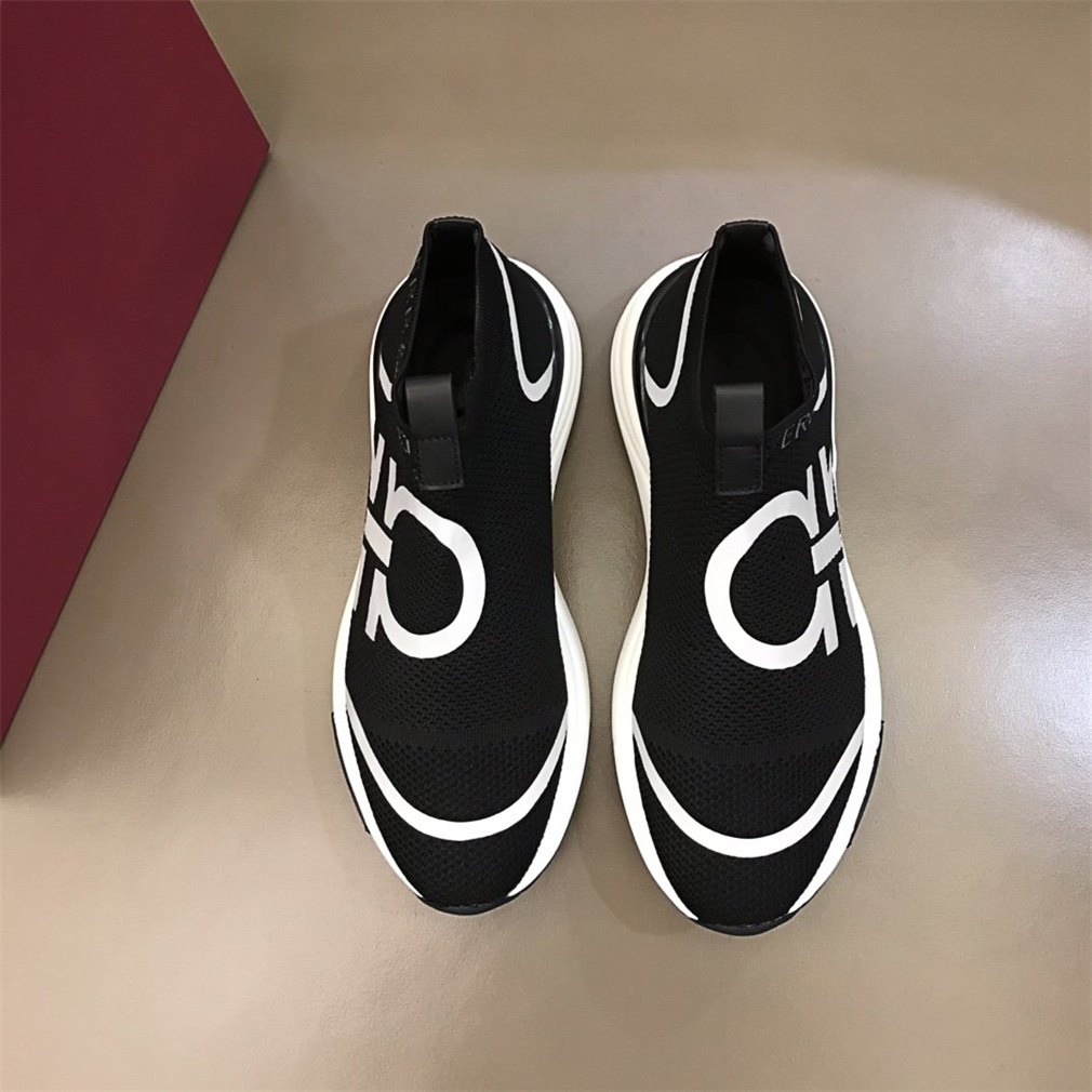 

2021SS Top quality Casual Shoes luxury Designer Sneaker Genuine Leather Mesh pointed toe Race Runner Outdoors Size39-43, Red;white