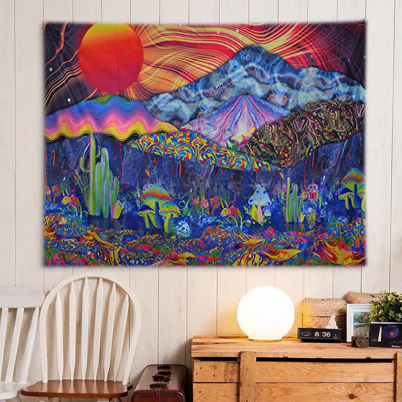 

tapestry psychedelic wall blanket background cloth male and female dormitory