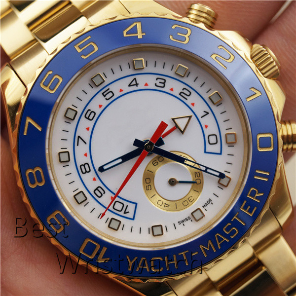 

gold watches men yacht automatic movement multifunction master 44mm mechanical mens stainless steel watch sapphire glass wristwatch 3 color, Slivery;brown