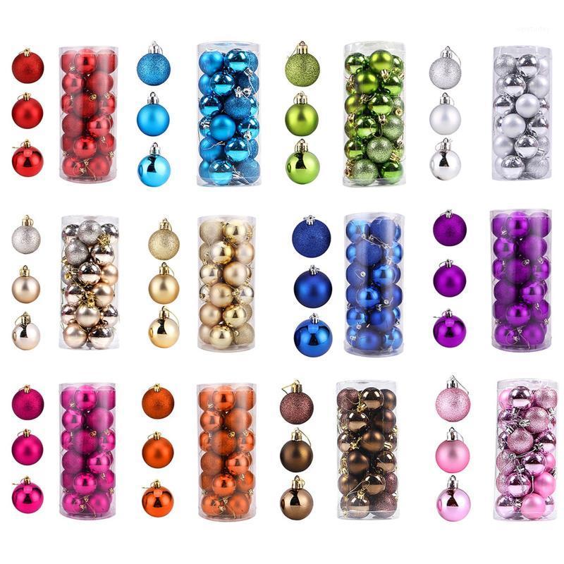 

Party Decoration 24pcs Christmas Tree Decor Ball Bauble Xmas Hanging Ornament Decorations For Home Gift #T2P