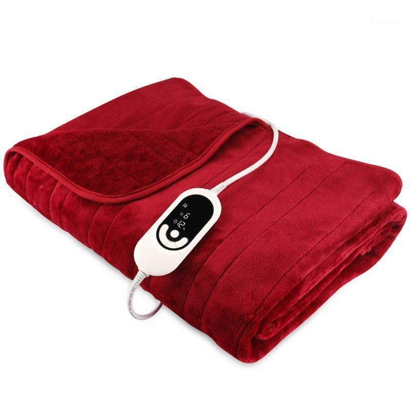 

Blankets 2022 Winter Heated Warm Shawl Cape Blanket Super Soft Coral Flannel Electric Throw