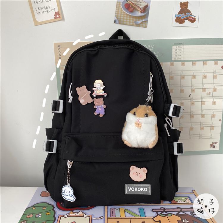 

Backpack YJ3074 2021 School Bag Female High Students Large Capacity All-match