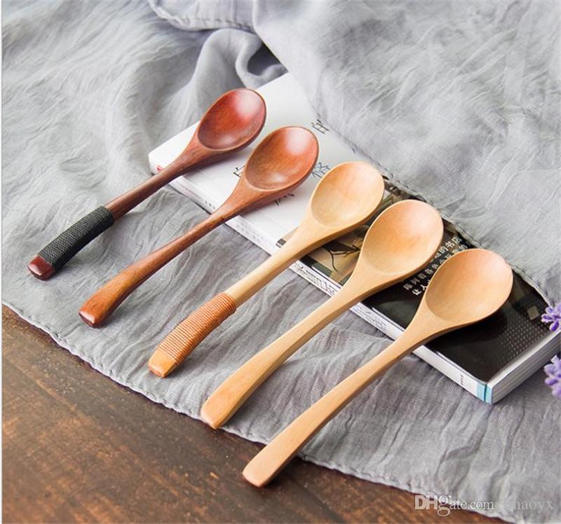 

13*3cm High Quality Wooden Spoons Tea coffee Milk Honey Tableware Kitchen Accessories Cooking Sugar Salt Small Spoons