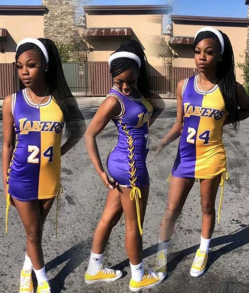 

bandage vest dress women's ball skirt basketball, Black;gray