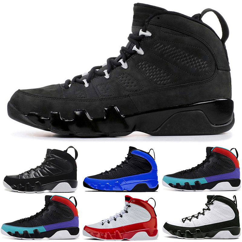 

9s 9 jumpman basketball shoes Men Anthracite Black white Blue Bred Red OG space jam Mens Trainers Sneakers size 40-46