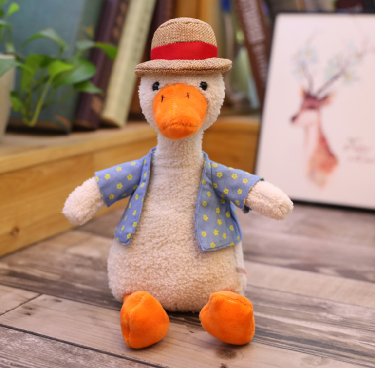 dolls cute plush toys crossborder wholesale doll yellow duck refueling-image-692562037