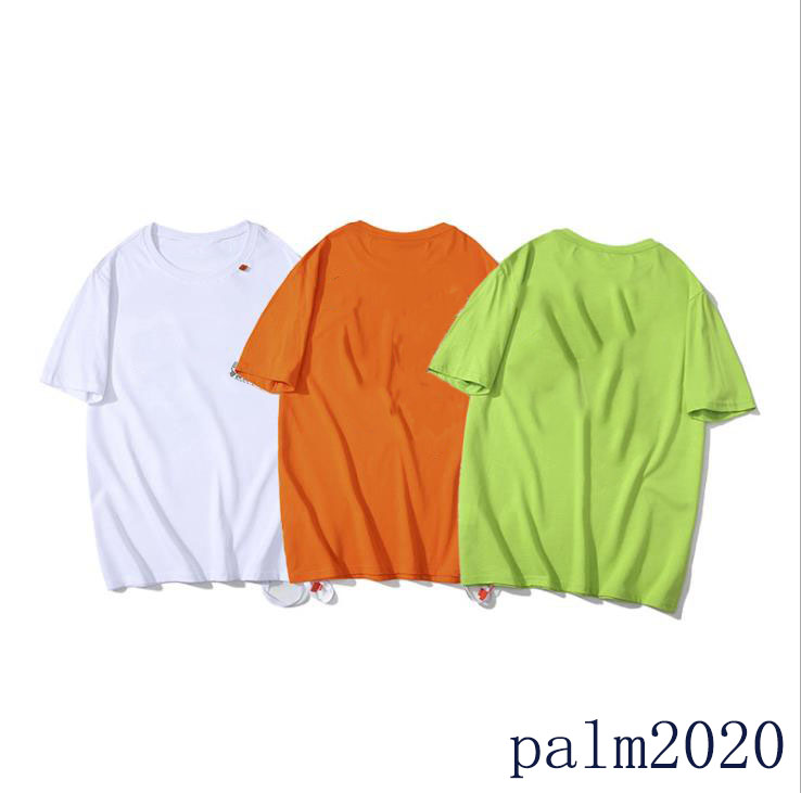 

Fashion Mens T-Shirts tops Europe and America printing brands loose round neck Men Tees size M-XXL, White;black