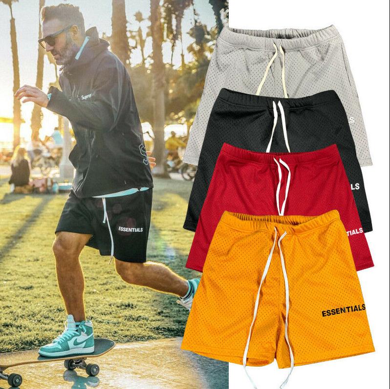 

Essentials High Street Loose Breathable Pants Casual Fashion Men's Sports Shorts, Yellow