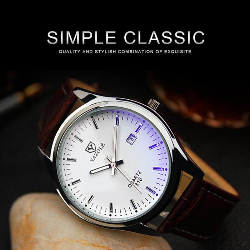 

Fashion Watch Men Simple Business Date Function Quartz Wrist Sport Watches For Waterproof Clock Relogio Masculino Wristwatches, Slivery;brown