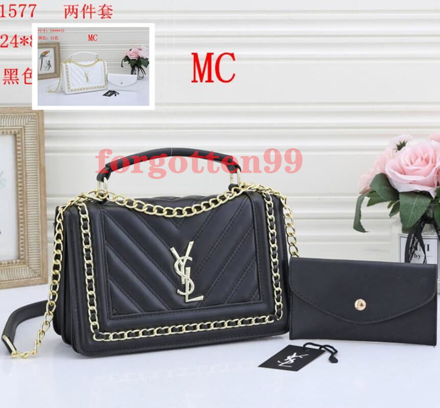 

13 sell ysl women high quality leather handbag chain bag Envelope Shoulder Bags Messenger Dinner bag tote Shopping bag, Black;brown