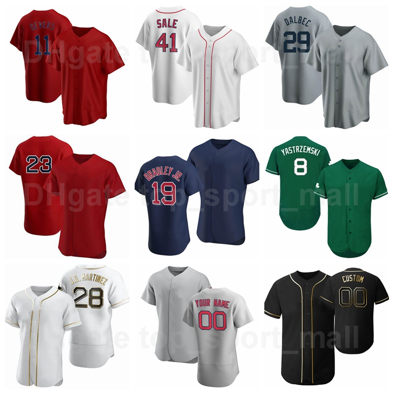

Baseball 2 Xander Bogaerts Jersey 92 Jarren Duran 40 Marco Hernandez 29 Bobby Dalbec 41 Chris Sale Navy Blue Red White Grey Green, Kids