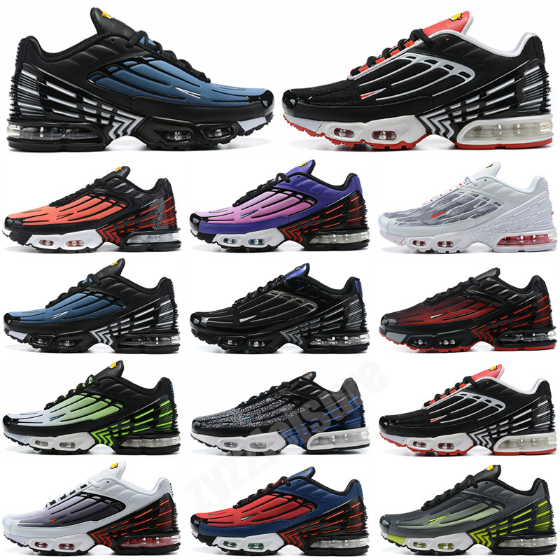 

2022 Tn Plus 3 Tuned Sneakers Mens Womens Shoes Trilpe White Red Grey OG Black Ghost Green Off Sports Trainers Laser Blue Topography Pack Tennis Shoe, Color 3