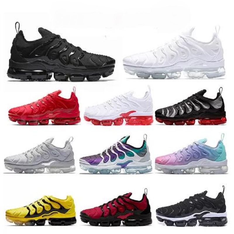 

TN Plus Running Shoes For Men Women triple black white shoe woman run blue Supernova Brushstroke Camo trainers outdoor sports sneakers Lime Bumblebee True, # 18