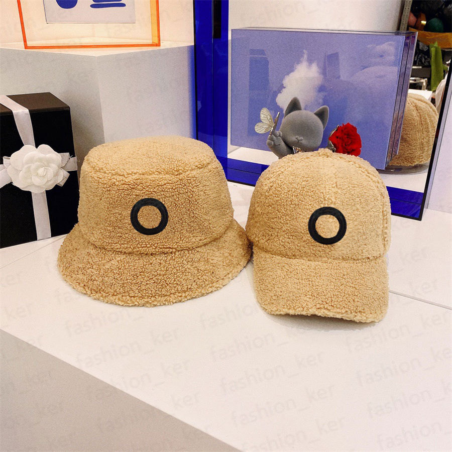 

Designer Bucket Hat Ball Caps Fashion Warm Plush Hats for Man Woman Cap 6 Colors Top Quality, C1