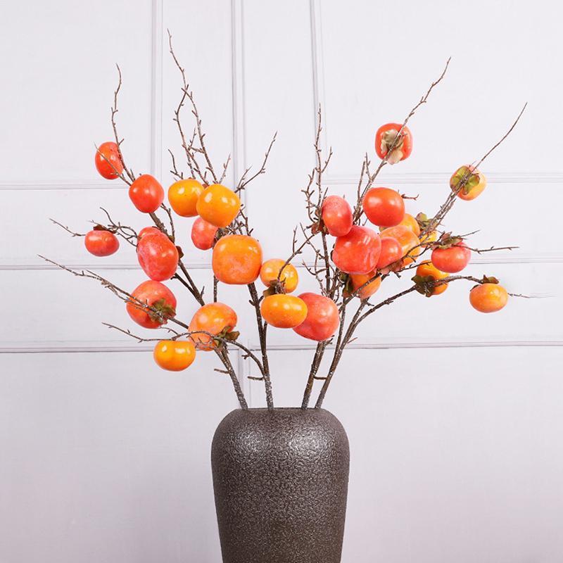 

Party Decoration Artificial Persimmon Branches Indoor Simulation Foam Fruit Flower