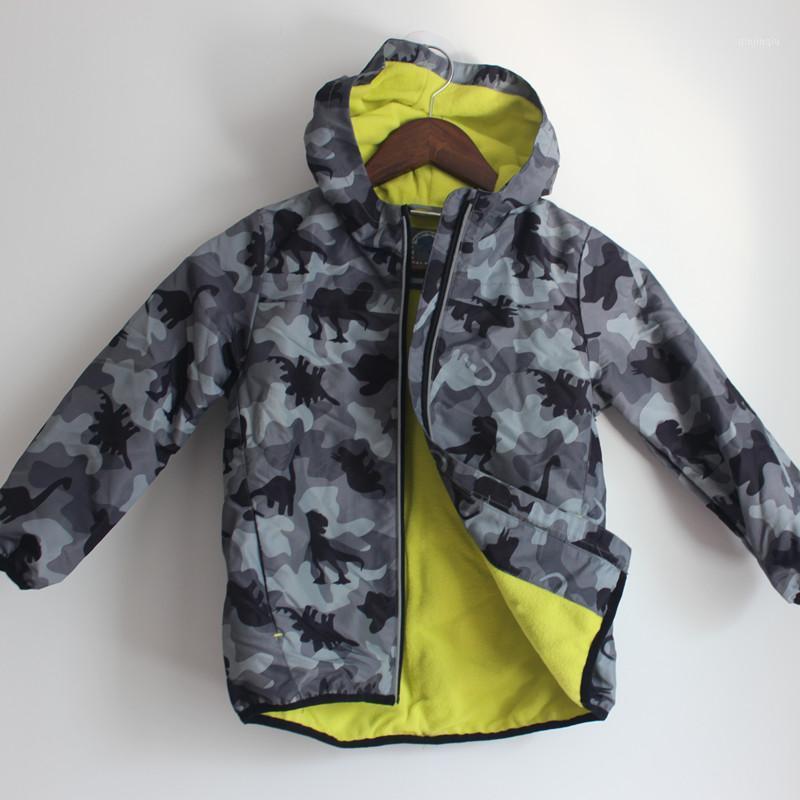 

Jackets Boys Spring/Autumn Grey Dinasour Jacket With Fleece Lining, Size 12M To 6Y, Blue;gray