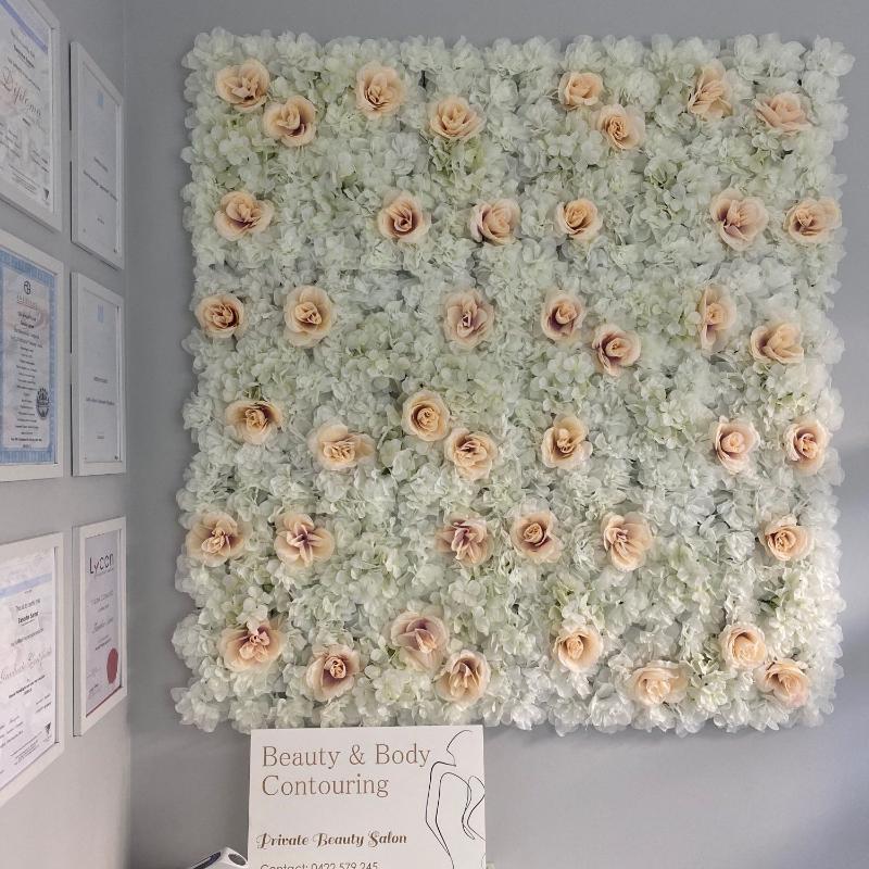 

Decorative Flowers & Wreaths 4pcs Artificial Flower Wall Backdrop Decor Wedding Baby Shower Birthday Party Shop Backdrops Decoration