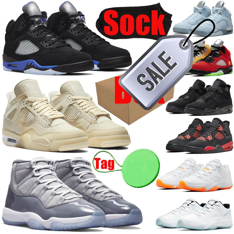 

With Box Cool Grey 11s 4s 5s Basketball Shoes For Mens Womens Racer Blue 4 5 11 Jumpman Cactus Jack Black Cat Sail Red Thunder Men Women, #3 legend blue low