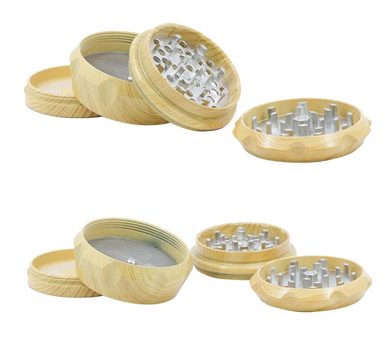 

5pcs/lot 40MM 50MM Wood Grinder Crusher 4 Layers Wooden 63MM Smoking Tobacco Leaf Spice Mill Hand Muller Pipes