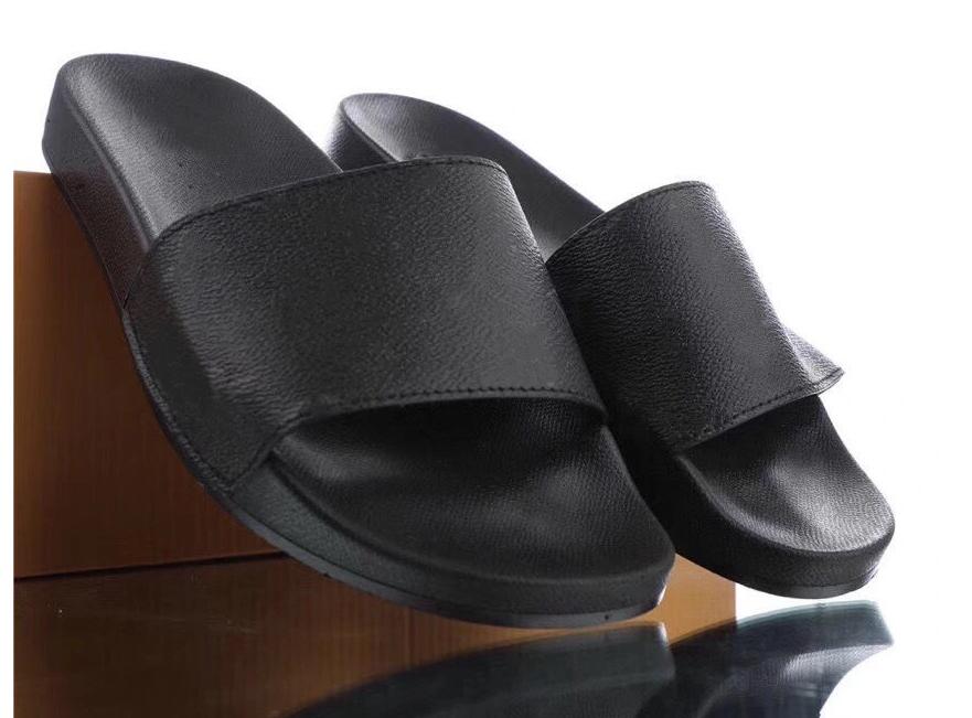 

2022GG Brand Designer Couples Slippers Shoes Leather Summer Footwear Fashion Female Slides Men Outdoor Flat Woman Sandals Mules, 01