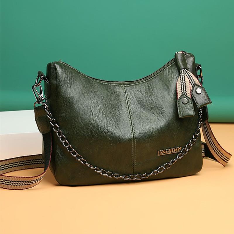 

Evening Bags Fashion Solid Color Female Travel Messenger BagLuxury Women Handbag 2021 High Quality Pu Leather Designer Shoulder