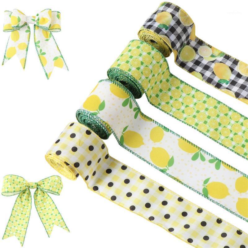 

Party Decoration Gift Wrapping Tapes 4 Roll Pattern Crafts Floral Wire Wired Ribbon Arrangement Supplies Burlap Bulk Suppl