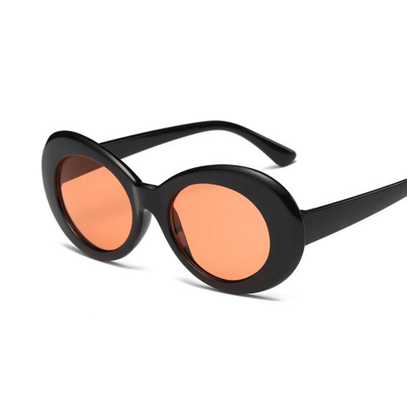 

Sunglasses Korean Version Round Women Fashion The Retro Small Frame Sun Glasses For Female Star With Style, White;black