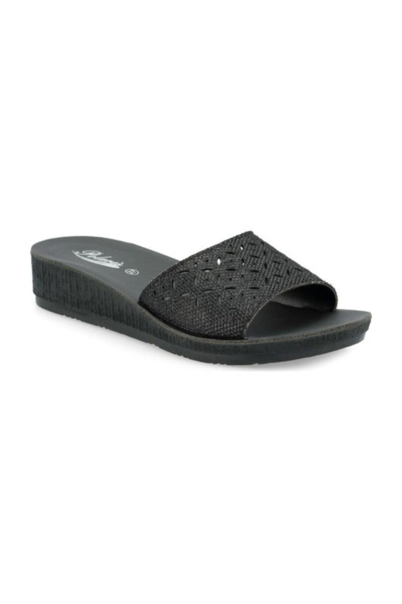 

Women's Black Casual Slippers, As pic