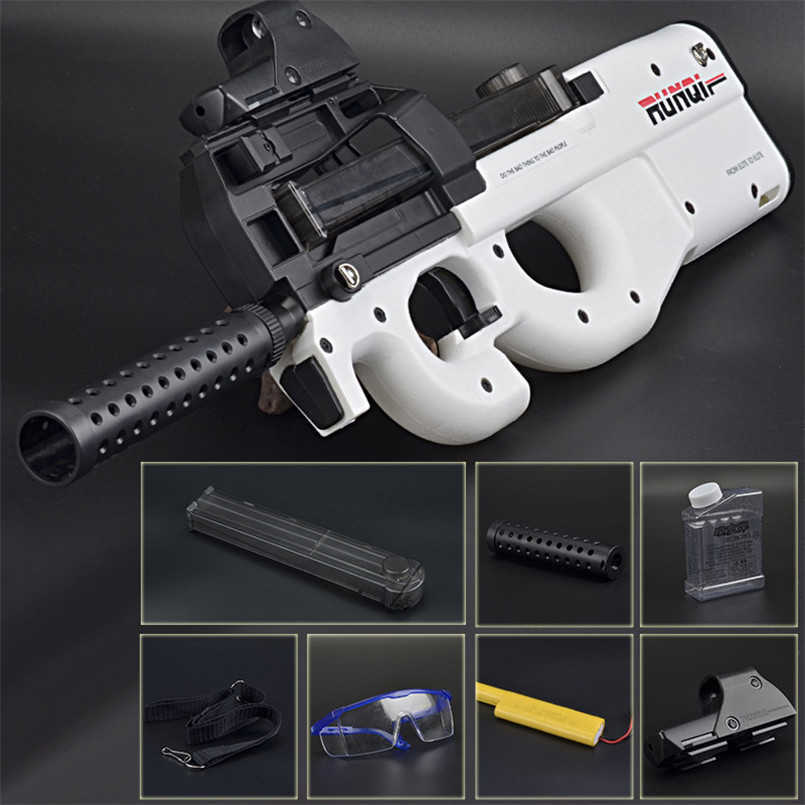

Soft Gel Bullet Gun Electric Toy Water Paintball Sniper Pistol Shoot Kid Air Weapon Red Dot P90 H0913
