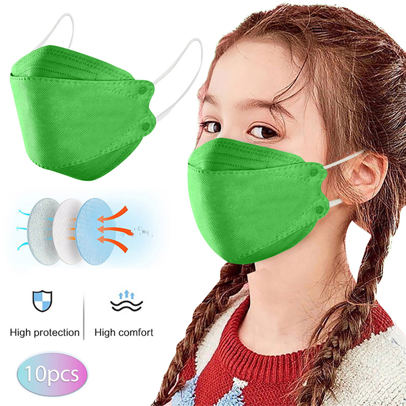 

kn95 child kids disposable face mask nonwoven 5 layers of protection dustproof student children mask outdoor masks maschera facciale wholesale