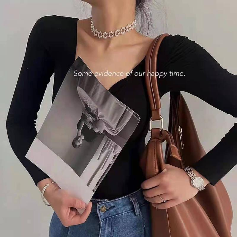 

Chokers Korean Style Small Fresh Acrylic Pearl Necklace