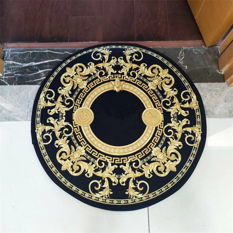 

wholesale home door foot carpet luxury designer rug classical style hotel letter pattern no-slip mat, #11