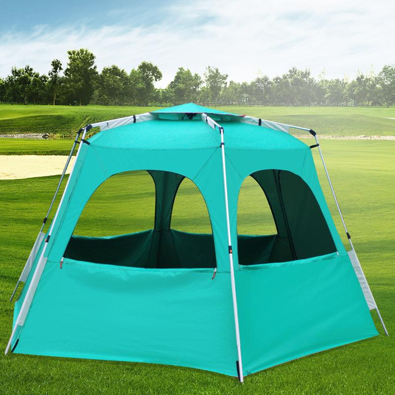 Large Space Family Tent 5-8 Person Automatic Camping Tents Waterproof Outdoor Hiking Picnic And Shelters-image-679434875